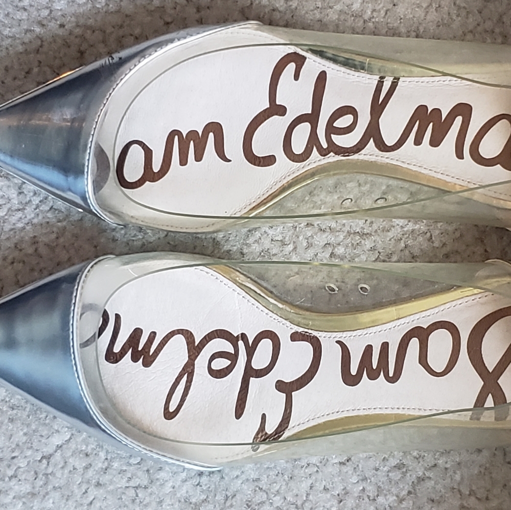 Sam Edelman clear pointed flats